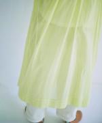 コットンラミースラブローン　2wayワンピース